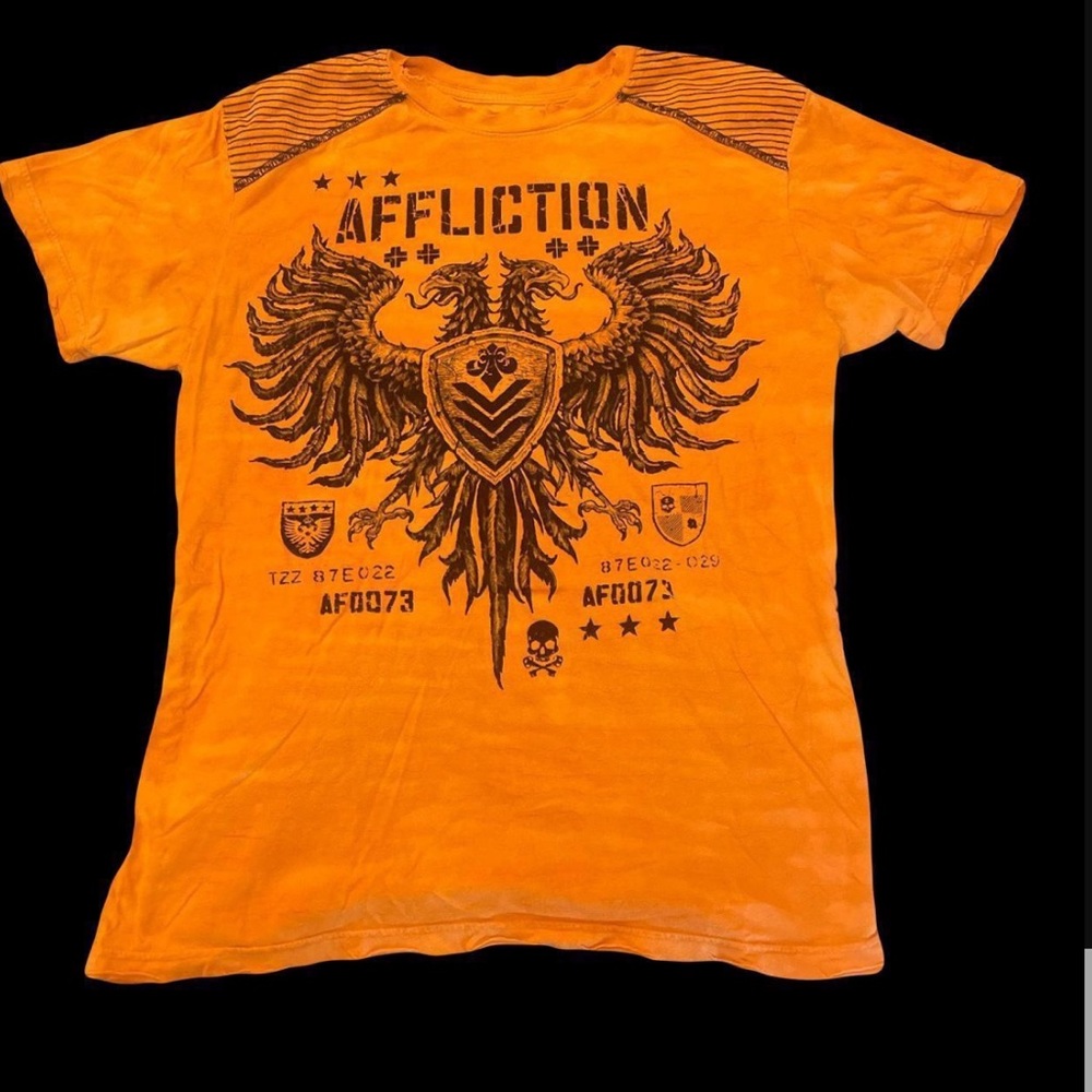 Sick orange affliction tee